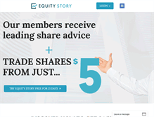 Tablet Screenshot of equitystory.com.au